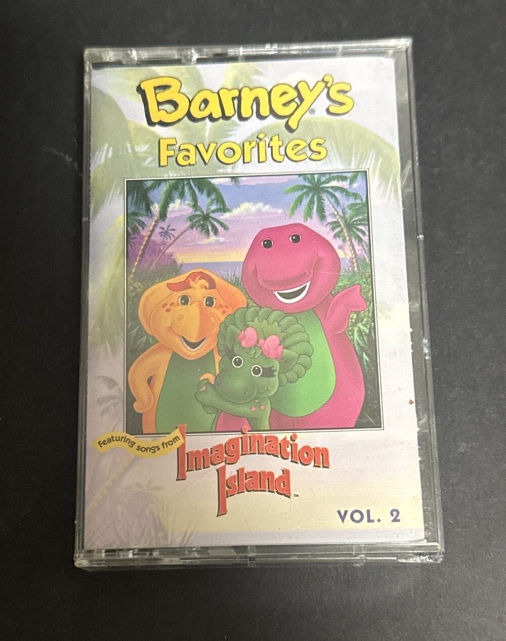 Barney Cassette Tape Barney's Favorites Vol 2 Imagination Island Sticker 1994